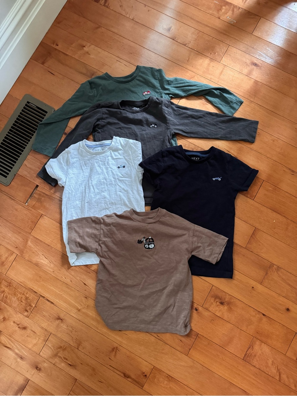 NEXT Kids' Assorted Short & Long Sleeve Tee - Green, Gray, White, Navy, Brown